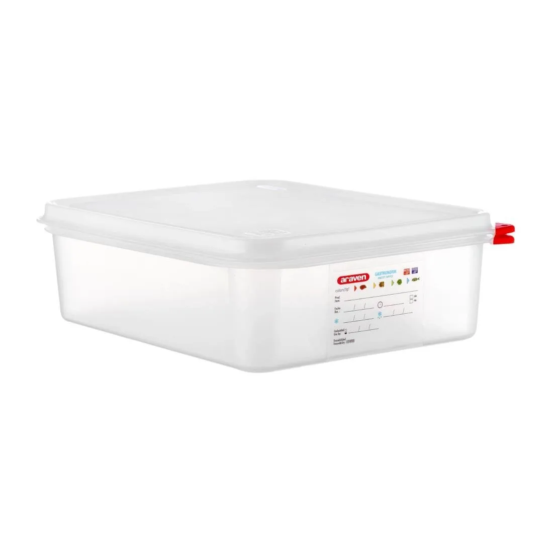Voedselcontainer GN1/2 6,5L - Set van 4