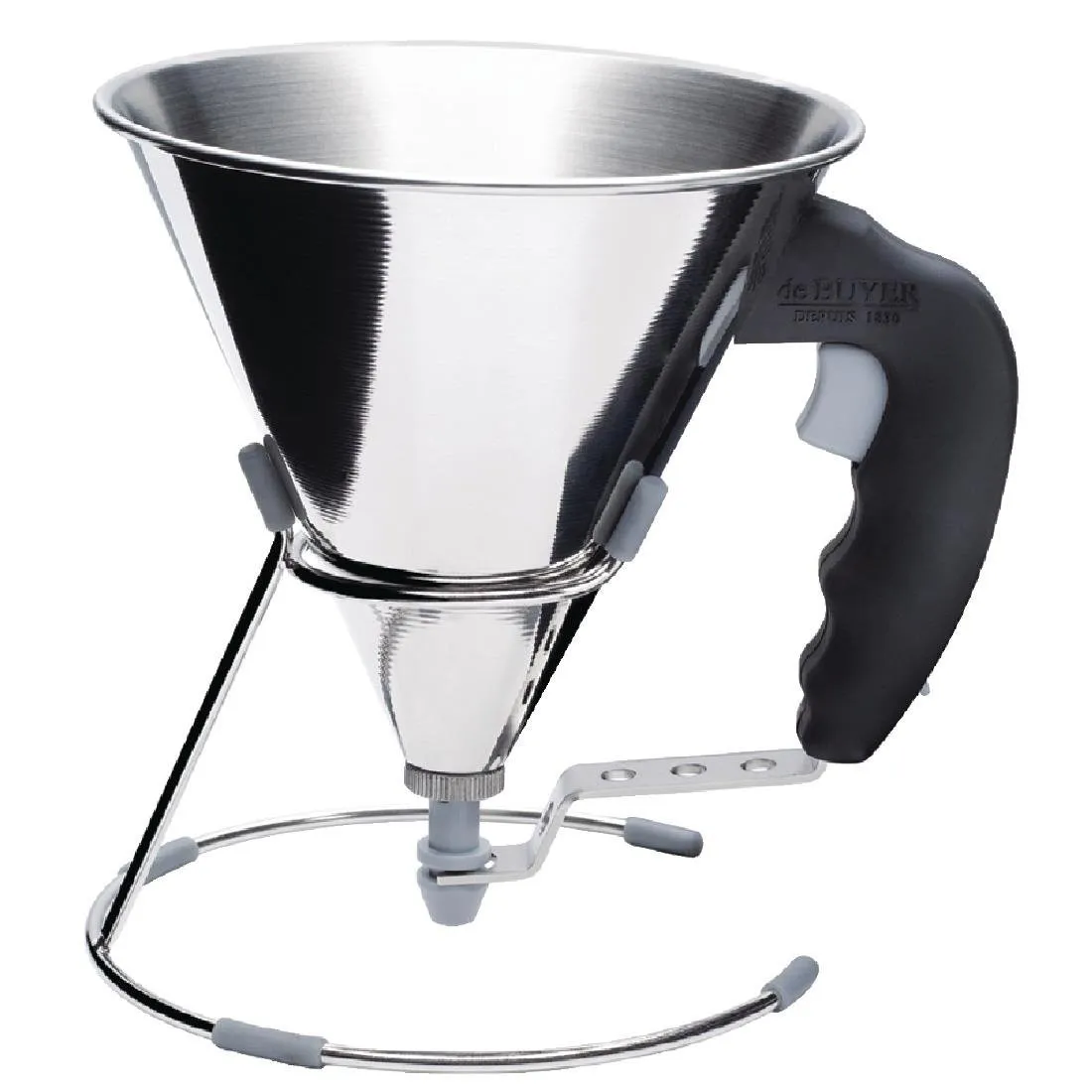 Mini Trechter van Roestvrij Staal met Automatische Zuiger - 800ml