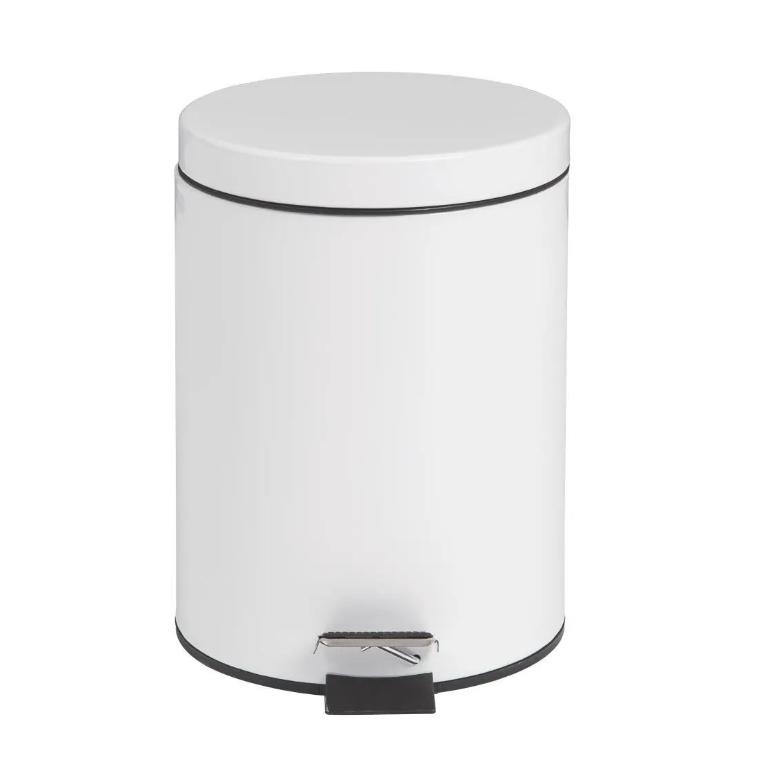 Prullenbak met pedaal Wit - 5 L