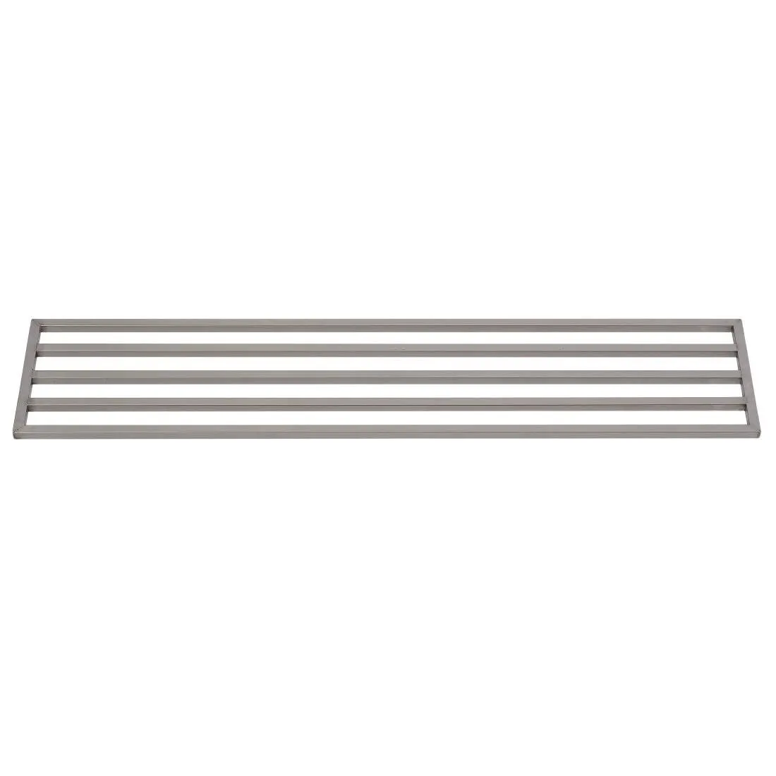 Wandplank met open structuur van roestvrij staal - L 1600 mm x 400 mm