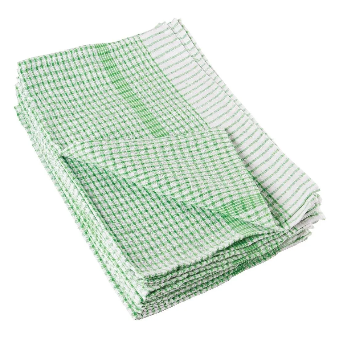 Groene Katoenen Theedoeken - Set van 10