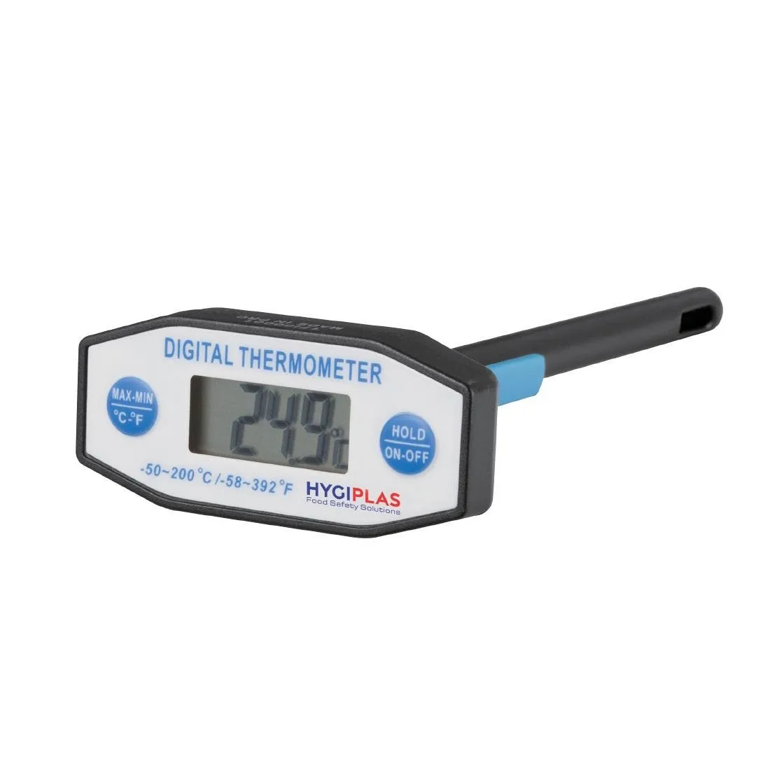 Elektronische thermometer in de vorm van een T.