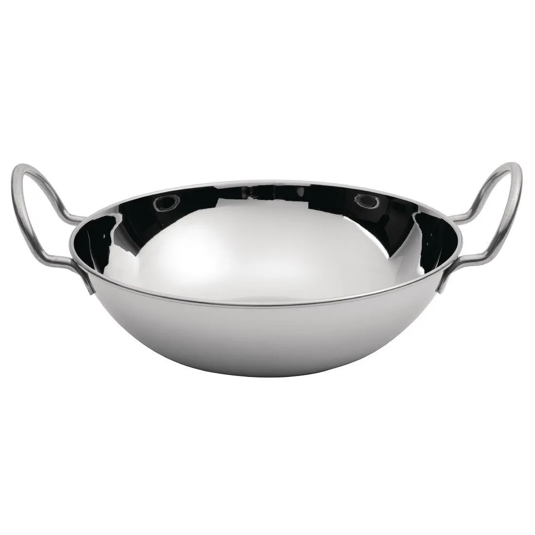 Platte Balti van roestvrij staal - Ø160 mm