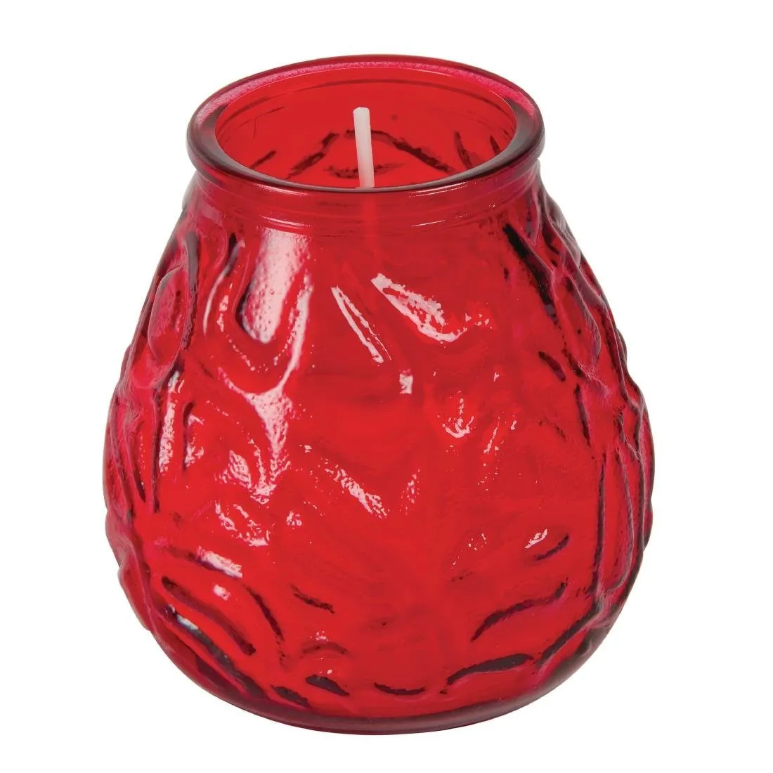 Venetiaanse kaarsen Bolsius Low Boy - Rood - Set van 12