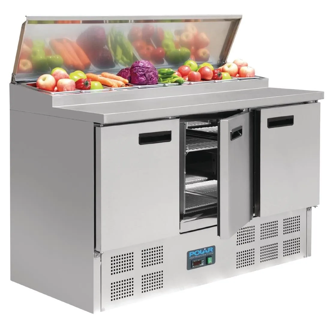 Gekoelde Voorbereidingstoonbank Pizza's en Salades Serie G - 390L - 8 GN 1/4 Bakken