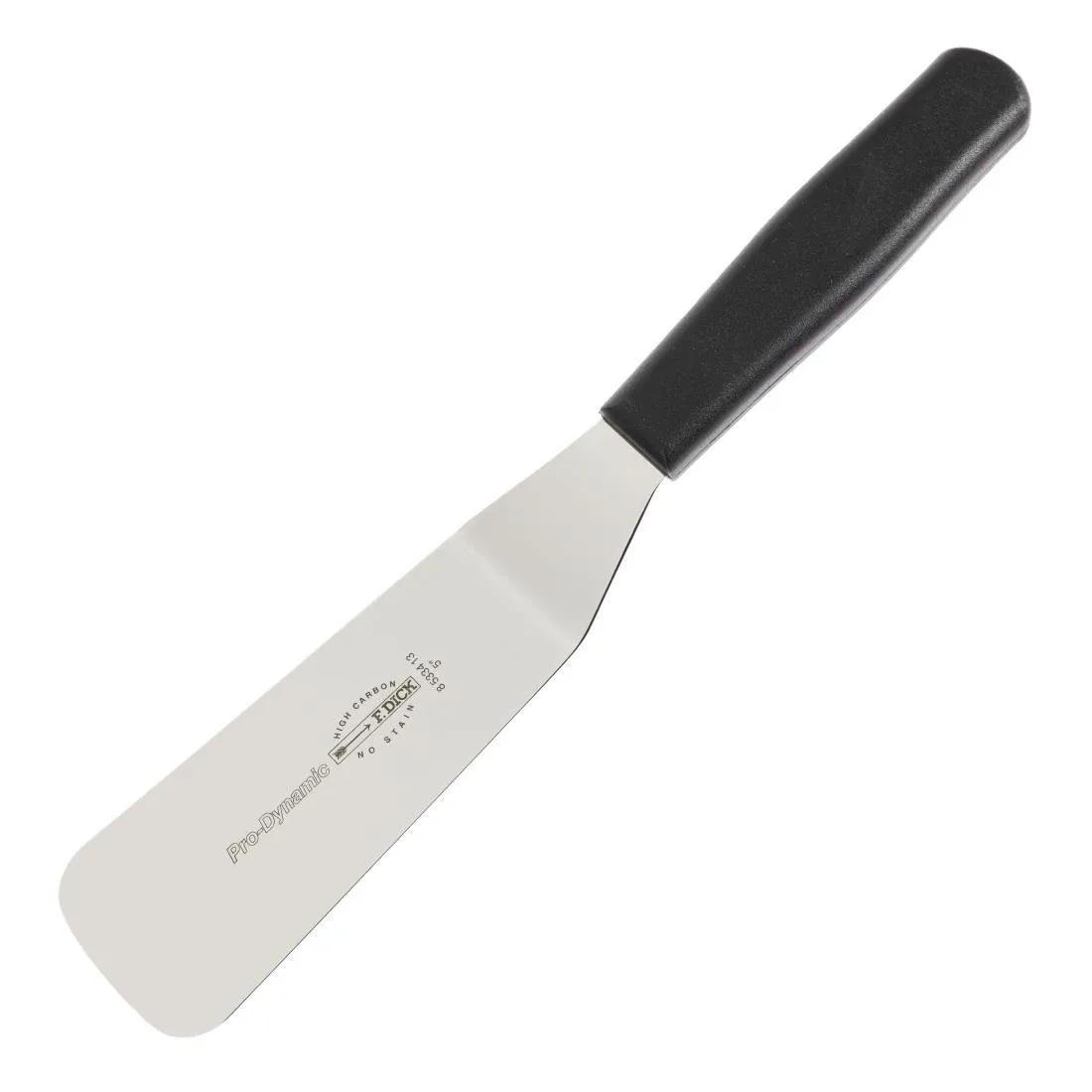 Gebogen roestvrijstalen spatel - 13 cm