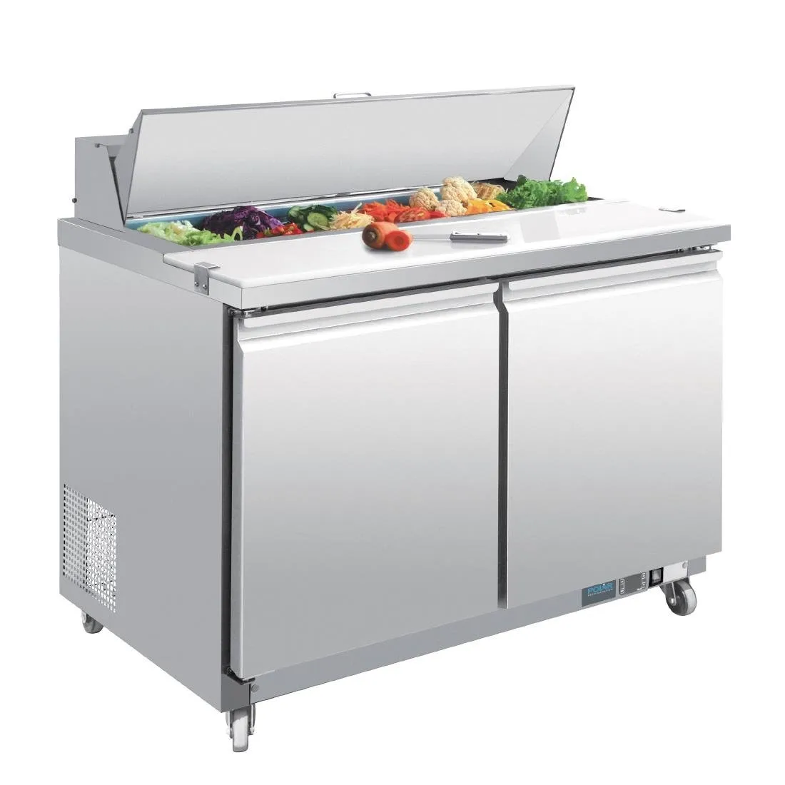 Voorbereidingscounter met 2 deuren - 2 x GN 1/6 405 L