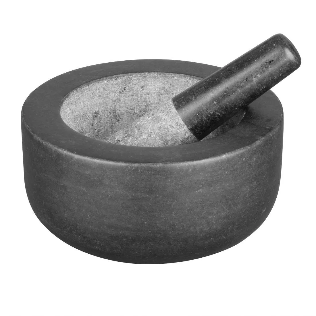 Stamper en granieten vijzel