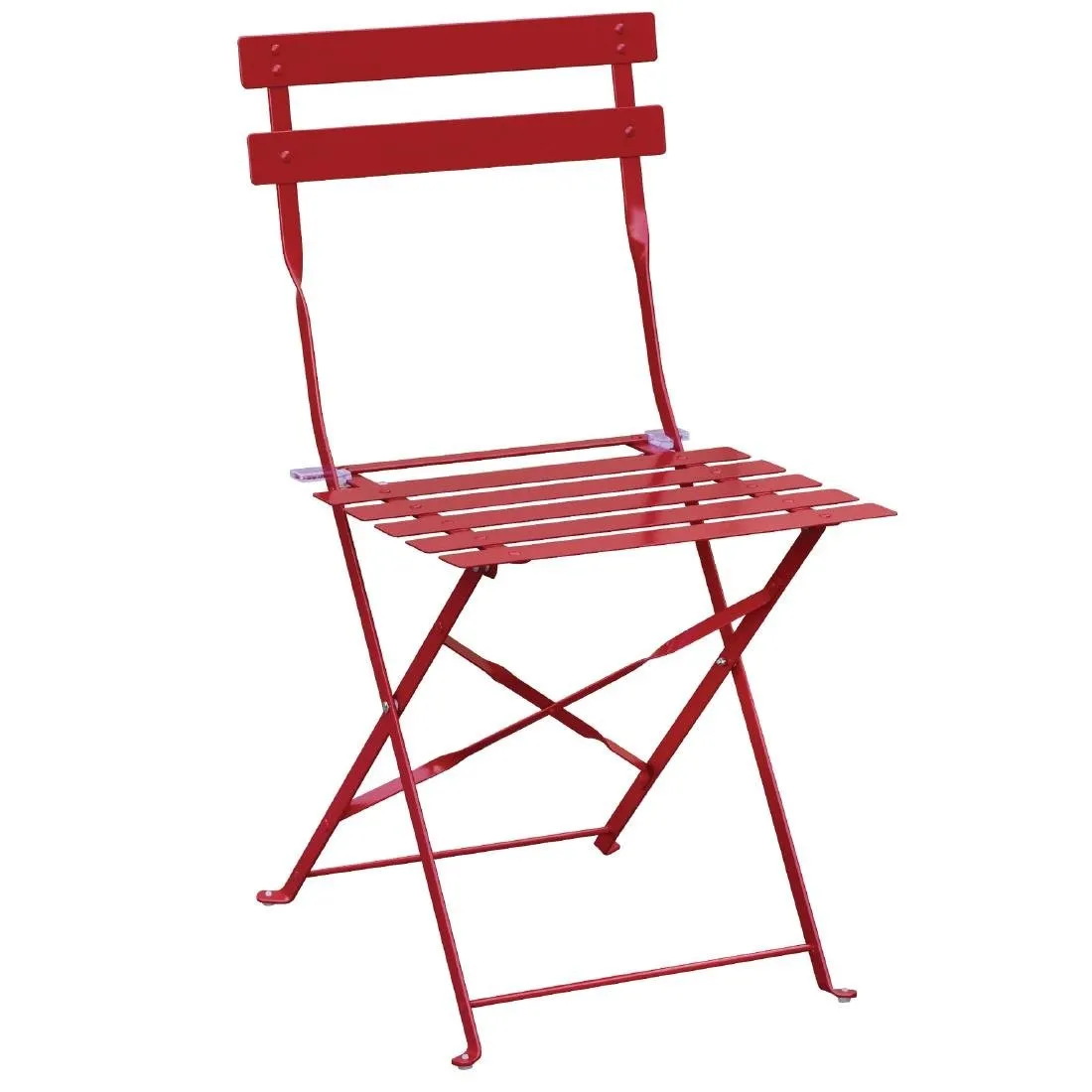 Terrasstoelen van staal - Rood - Set van 2