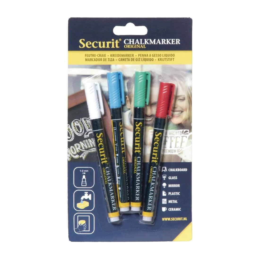 Assortiment van vloeibare krijtstiften - Set van 4