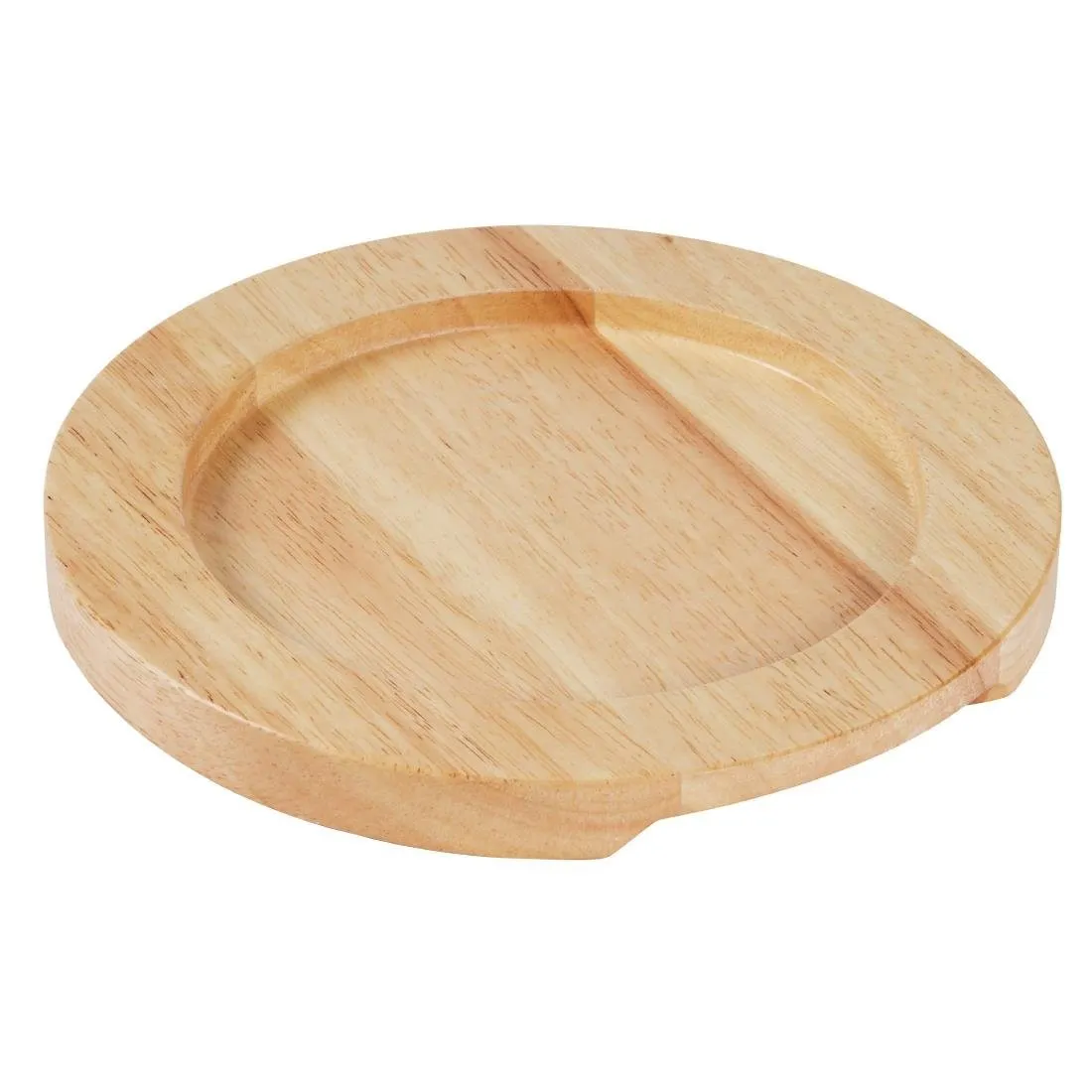 Ondersteuning van licht hout voor ronde gietijzeren pan met oren - Ø 210mm