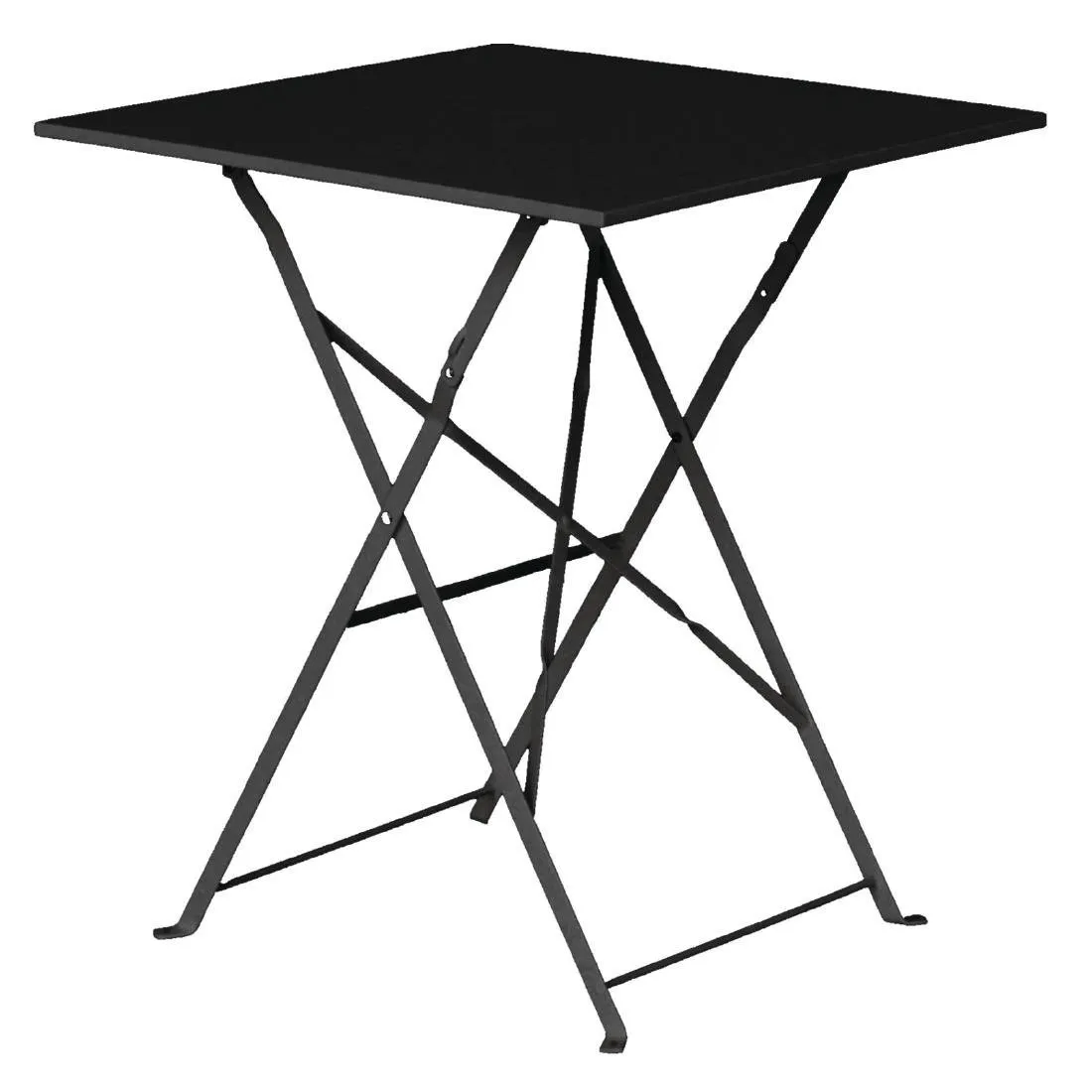 Tuintafel Vierkant van Zwart Staal - 600 mm