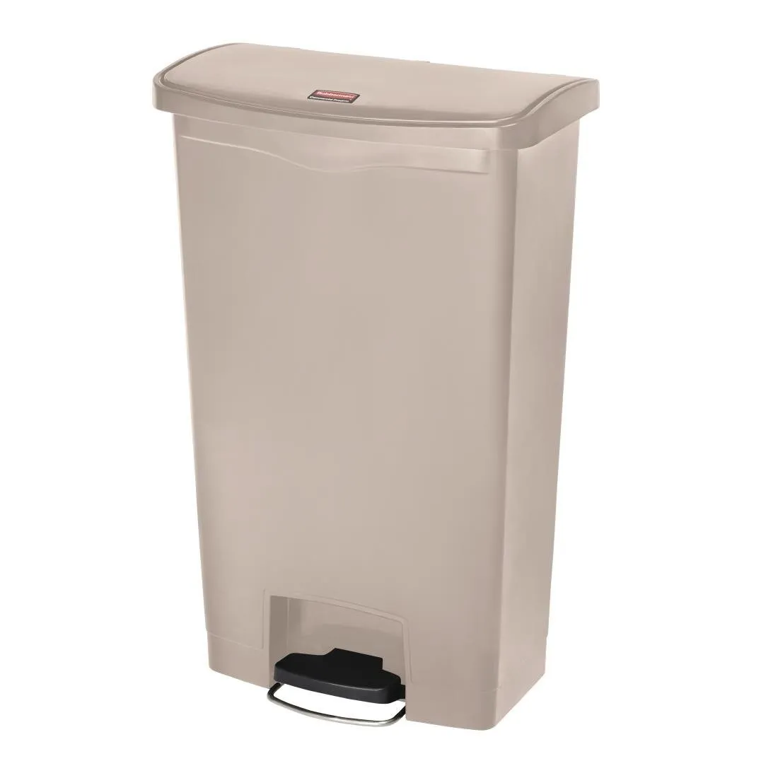 Prullenbak met pedaal aan de voorkant Slim Jim Beige - 68L