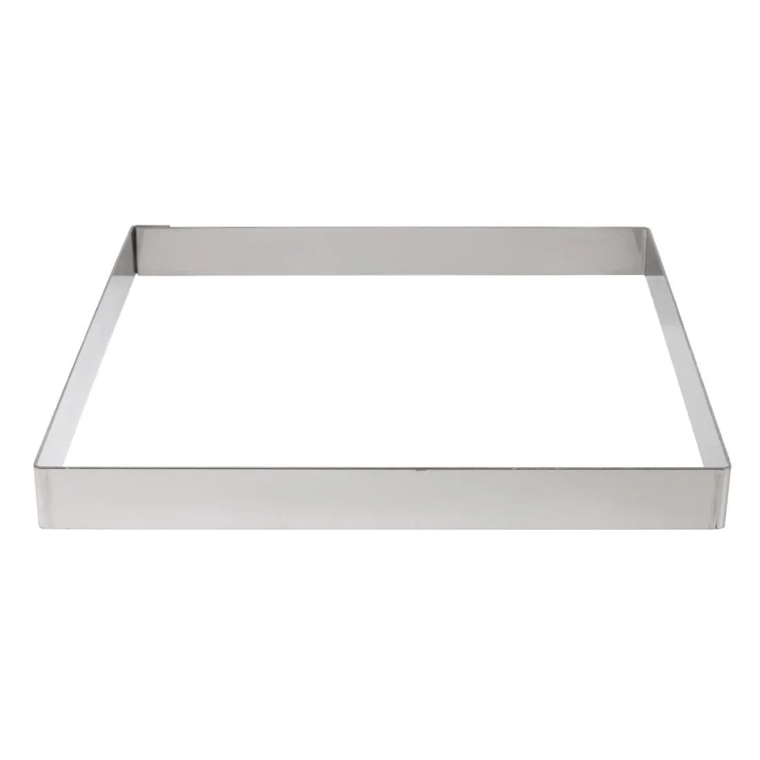 Vierkante Taartvorm van Roestvrij Staal - L 200 x B 200mm