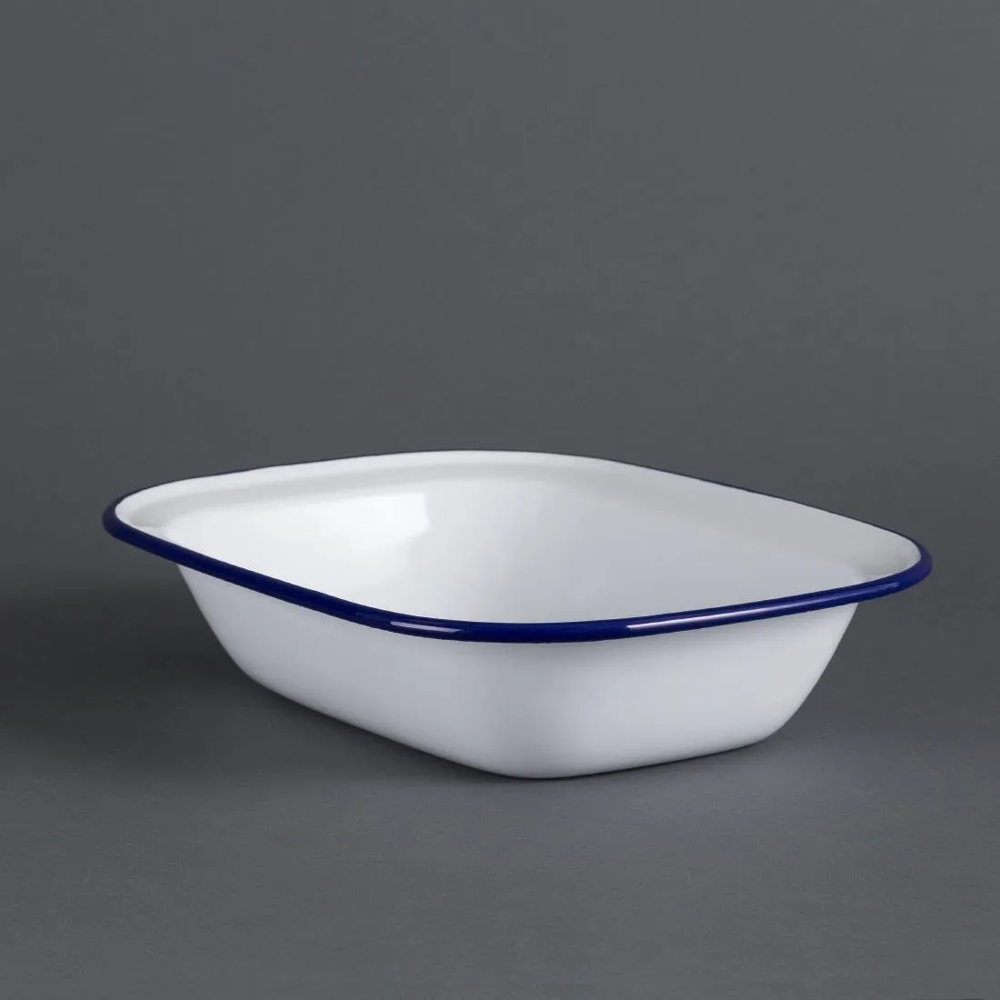 Serveerschaal geëmailleerd staal 280x190x55mm - Set van 6