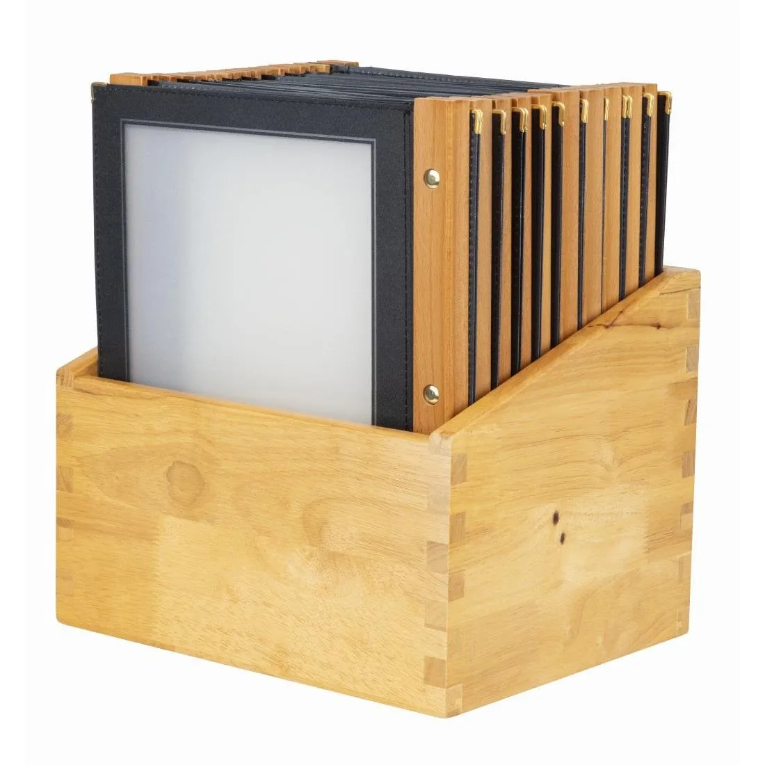 Menukaarthouder Houten Frame A4 Zwart
