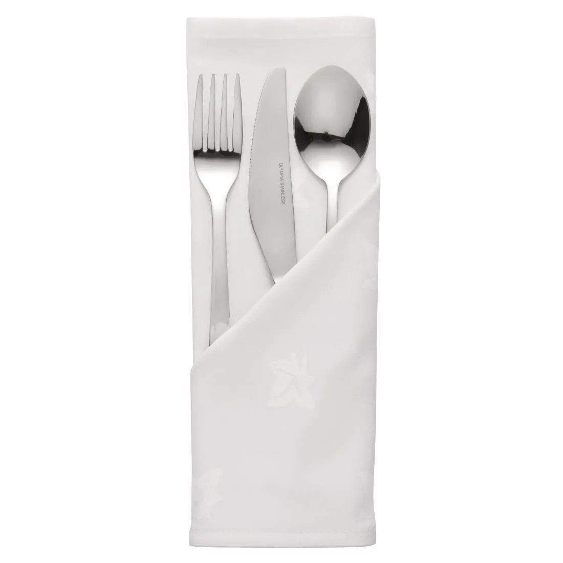 Witte katoenen servetten 550 x 550 mm - Set van 10