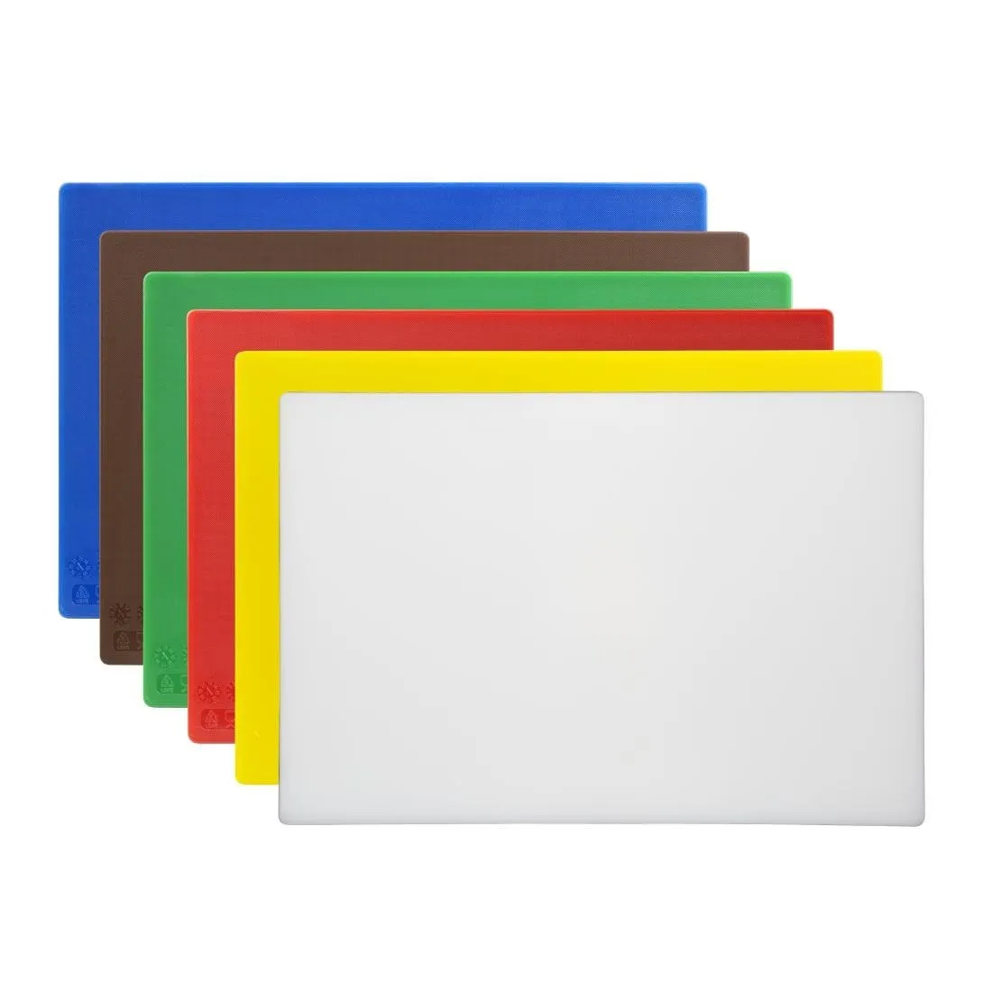 Snijplanken met antibacteriële eigenschappen - 450 x 300 mm - Dikte 10 mm - Set van 6
