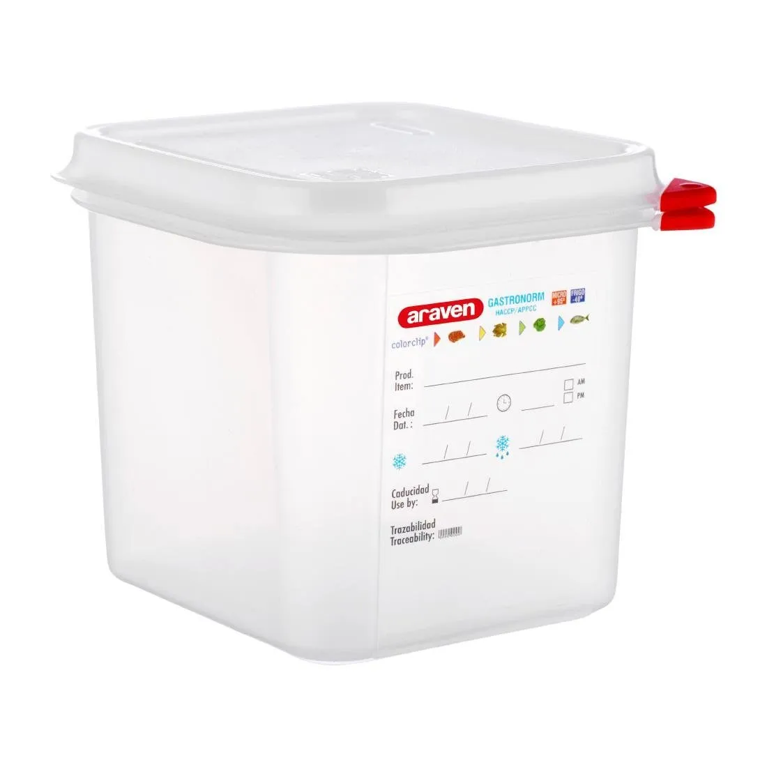 Voedselcontainer GN 1/6 2,6L - Set van 4