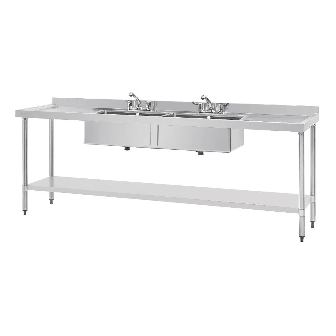 Roestvrijstalen Spoelbak - L 2400 x D 600 mm