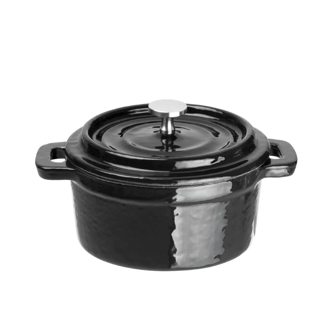 Ronde mini-braadpan van gietijzer 10 cm