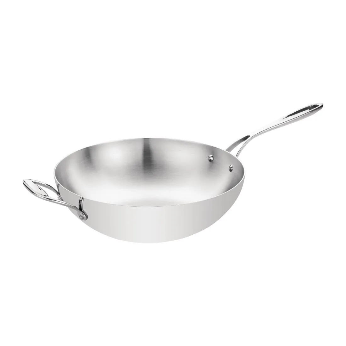 Wok Triple Dikte Met Plat Bodem