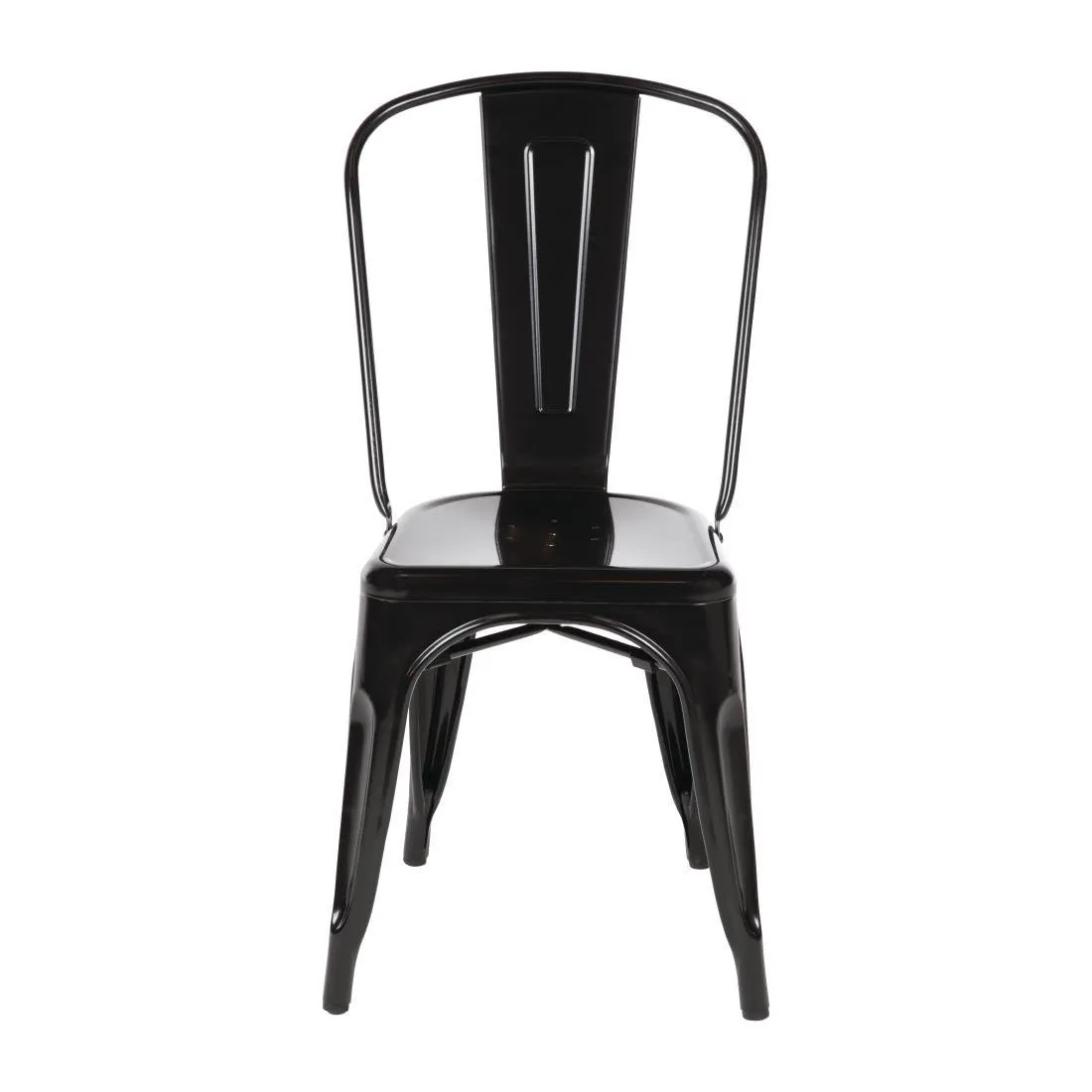 Bistrostoelen van Staal - Zwart - Set van 4