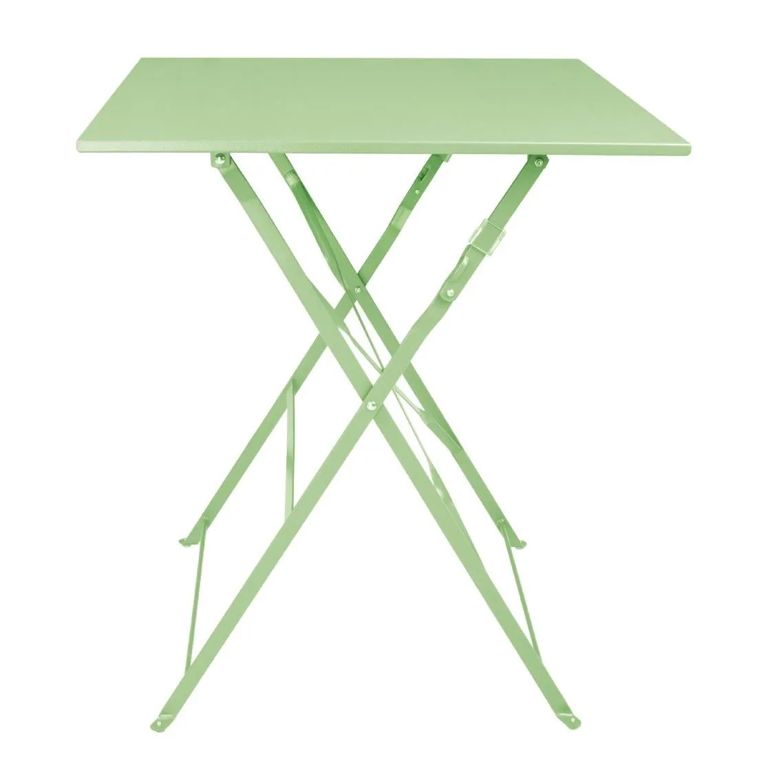 Vierkante Opklapbare Tafel van Lichtgroen Staal 600 mm