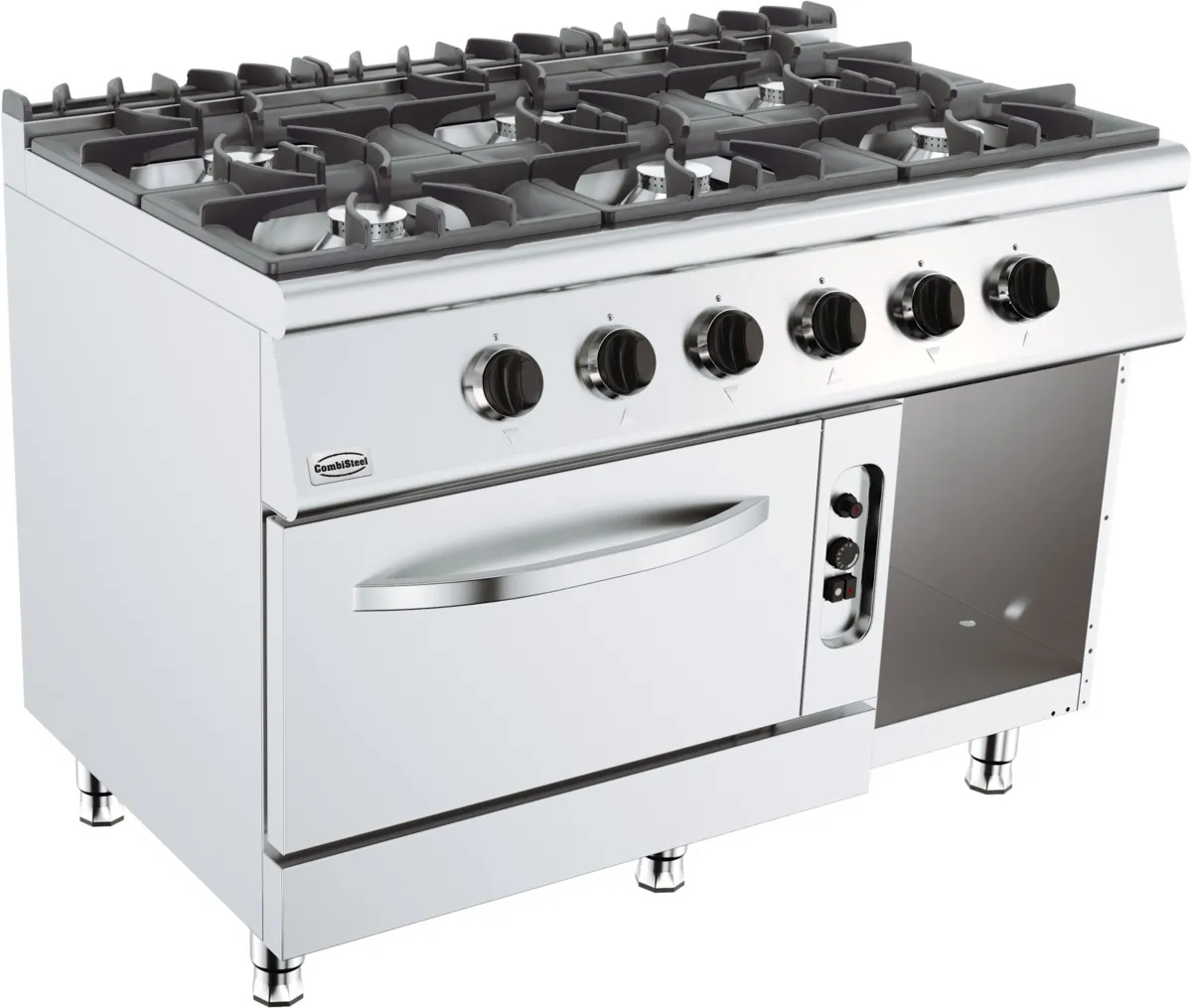 Professionele Fornuis 700 met Gasoven - 6 Branders