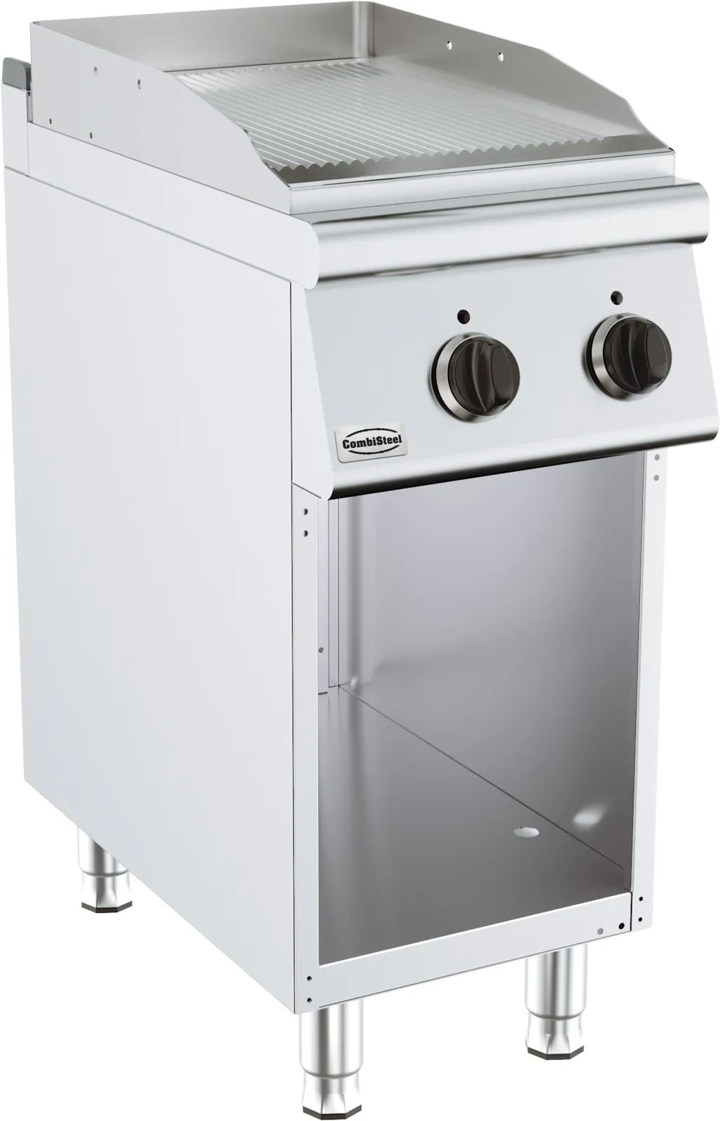 Elektrische geribbelde grillplaat op kast - Serie 700