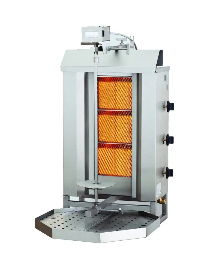 Gas Kebab Grill - 3 Verwarmingszones
