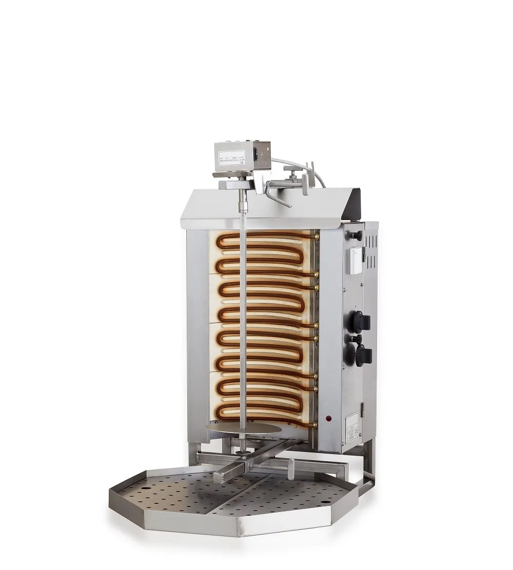 Elektrische grill kebab - 4 verwarmingszones