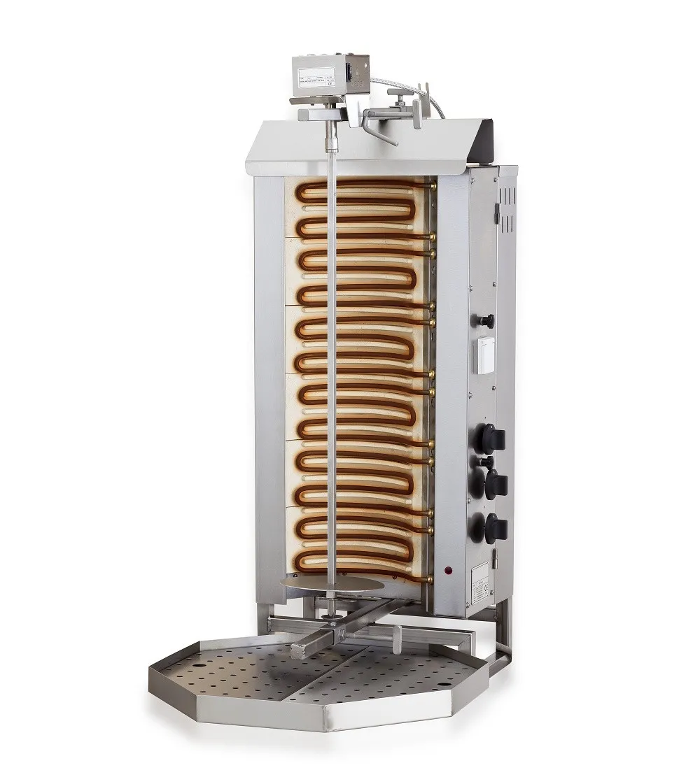 Elektrische grill kebab - 6 verwarmingszones