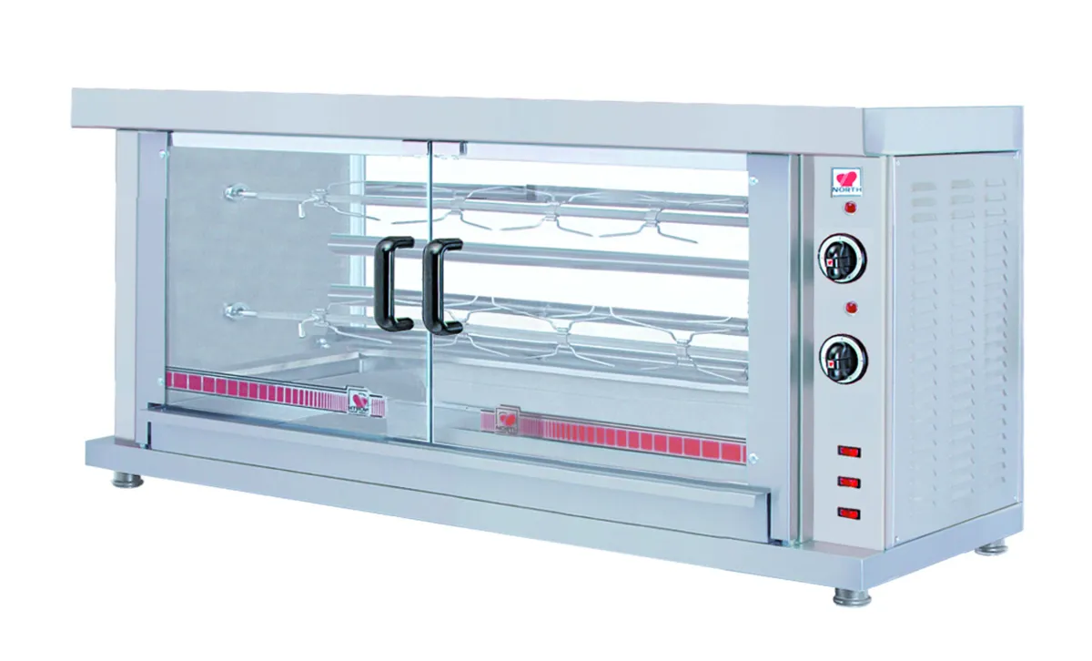 Elektrische grill met 2 pinnen