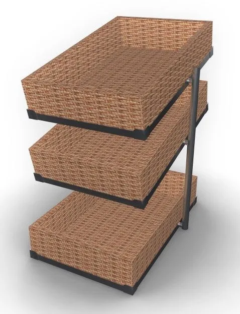 Broodmand 3 planken GN 1/1 - L 335 x D 620 mm