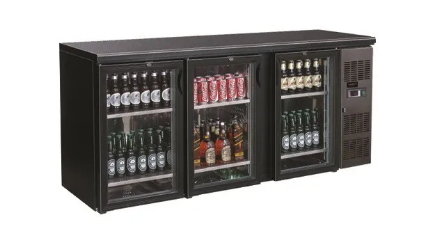 Achterbar Koelkast - 3 Draaideuren met Glas - 537 L