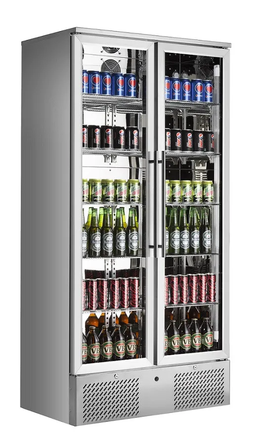 Achterbar Koelkast - 2 Draaideuren met Glas - 458 L