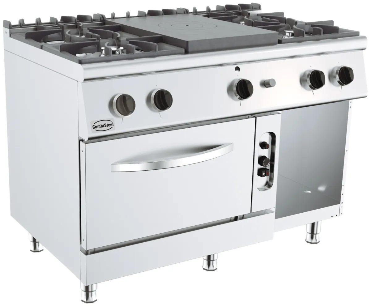 Professionele Fornuis 700 - 4 Branders en Gasoven