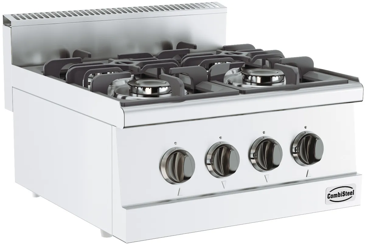 Vrijstaande Gaskookplaat 600 - 4 Branders - 13000 W
