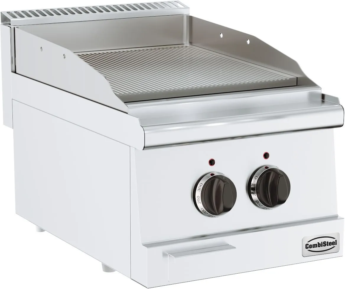 Elektrische geribbelde tafelgrill - 600 - 3600 W