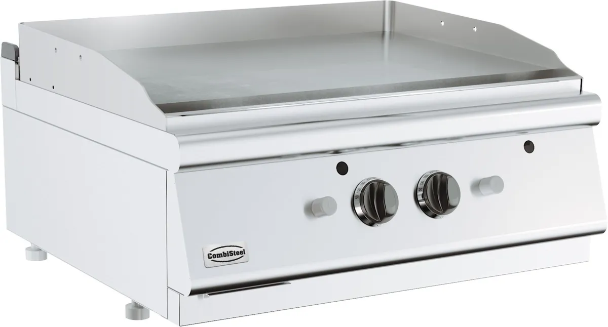 Plancha op Gas Chroom Glad om te Plaatsen - 700 - 13000 W