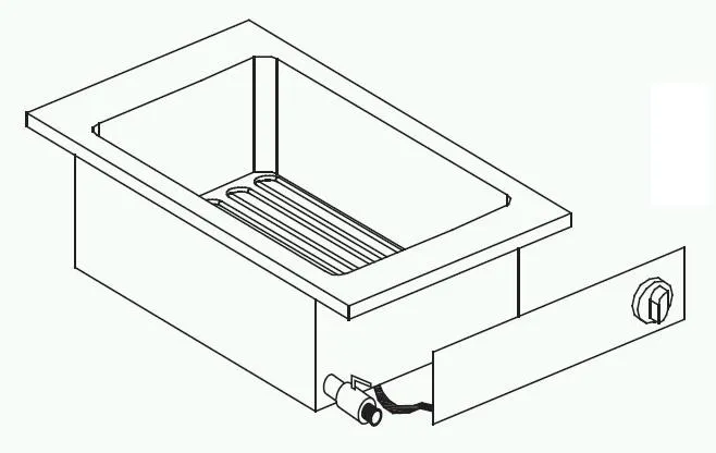 Inbouw Elektrische Friteuse Drop-In - 10 L