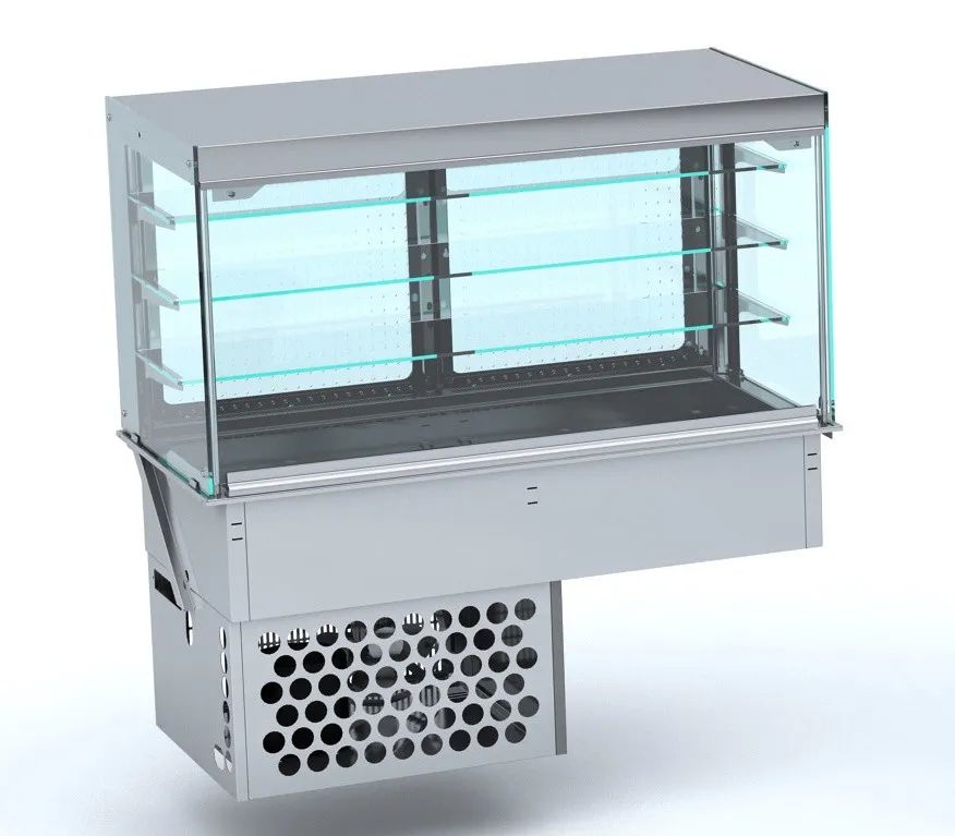 Drop-In Wandkoelvitrine - L 1440 x D 720 mm