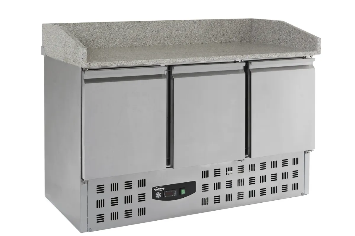 Gekoelde Pizzameubel GN 1/1 - 3 Deuren - 230 L