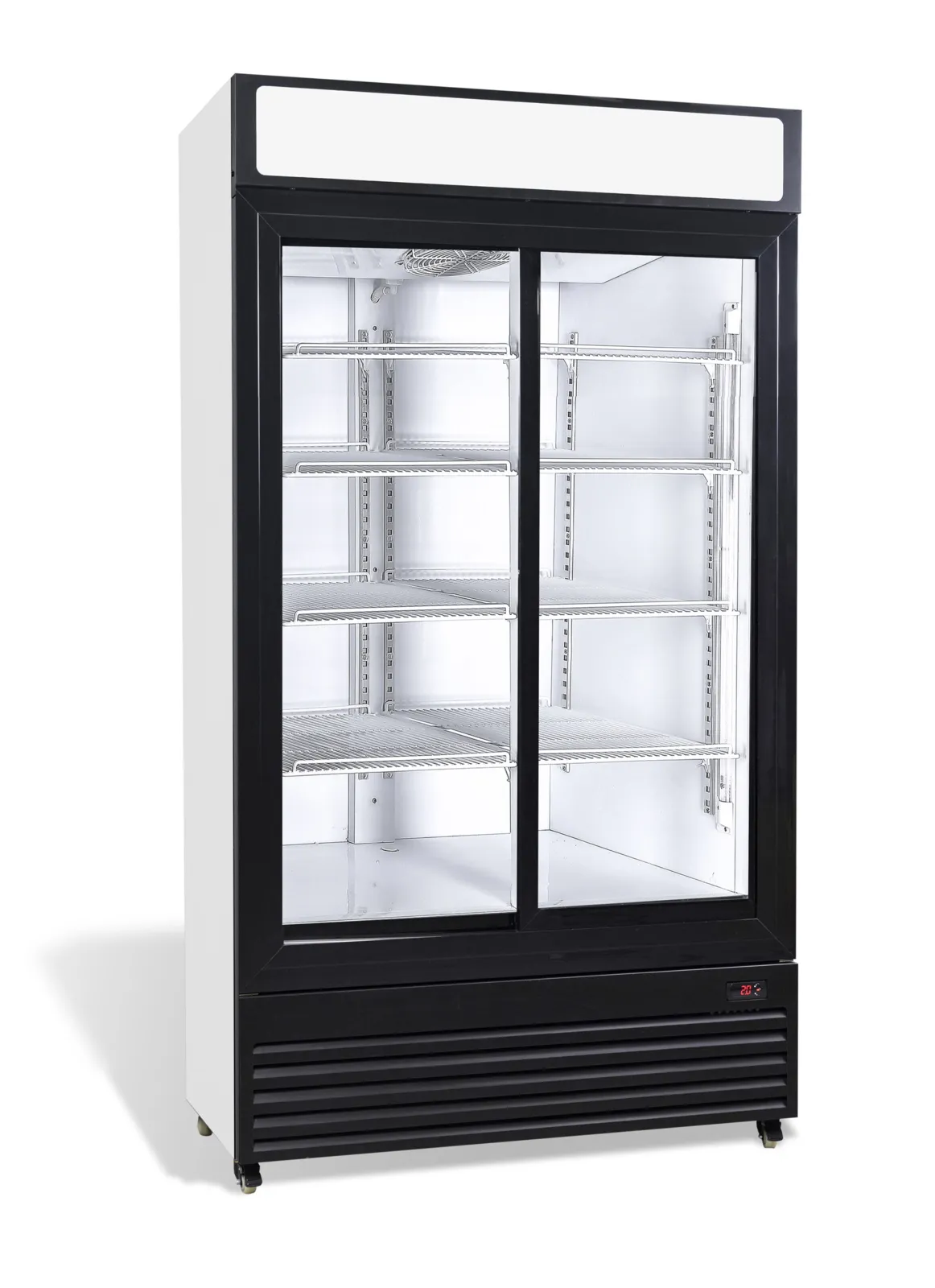 Koelvitrine voor Dranken 2 Glazen Deuren - 750 L