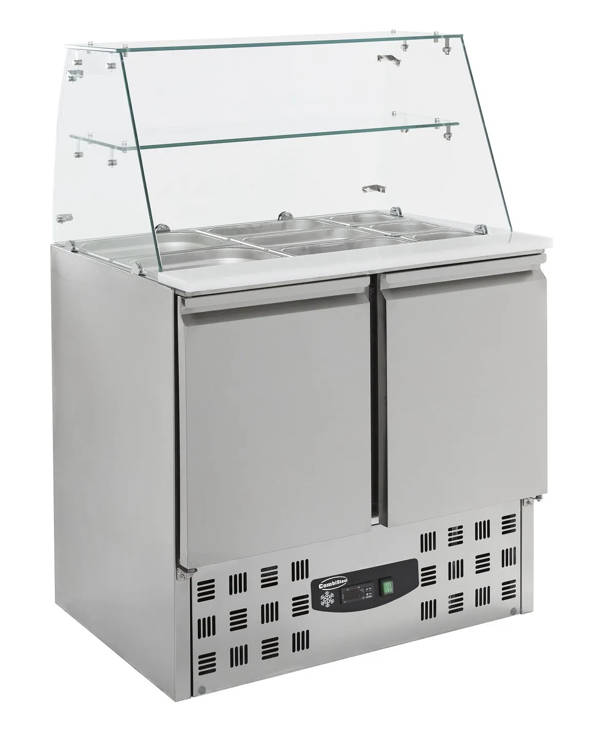 Gekoelde Saladette met 2 Deuren - 240 L - 2 GN 1/1 en 3 GN 1/6