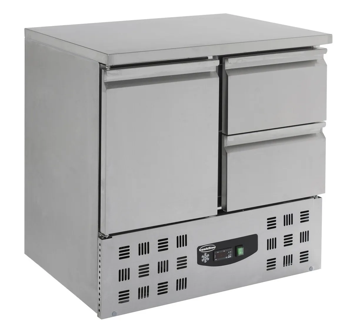 Compacte Positieve Koelkasttafel - 1 Deur en 2 Laden - 257 L