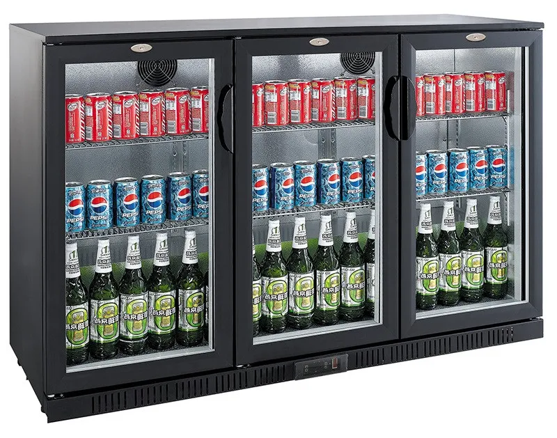 Achterbar Koelkast met 3 Draaideuren - 320 L