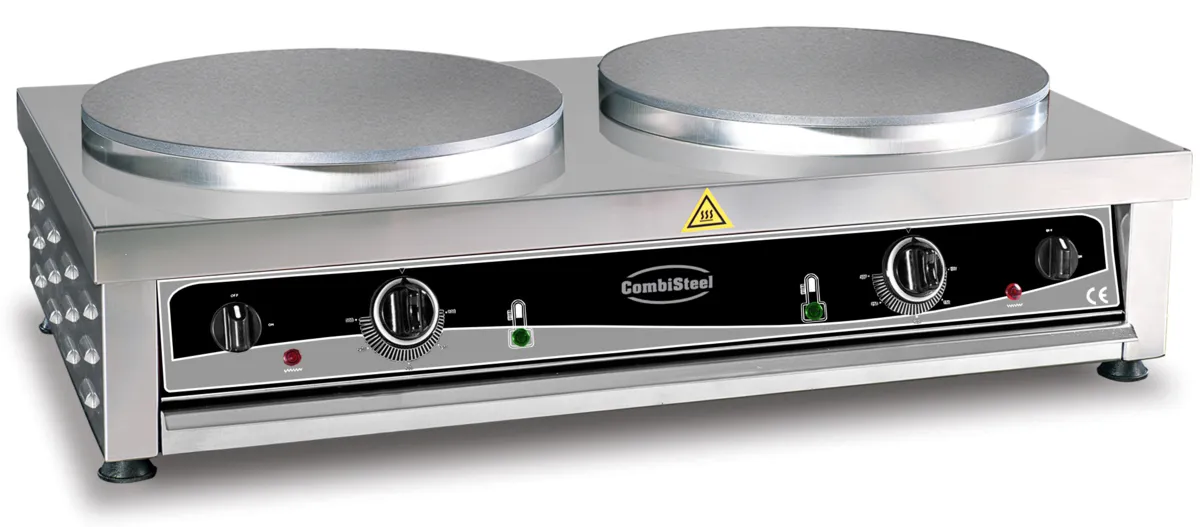 Elektrische Crêpemaker met 2 Platen - 40 cm