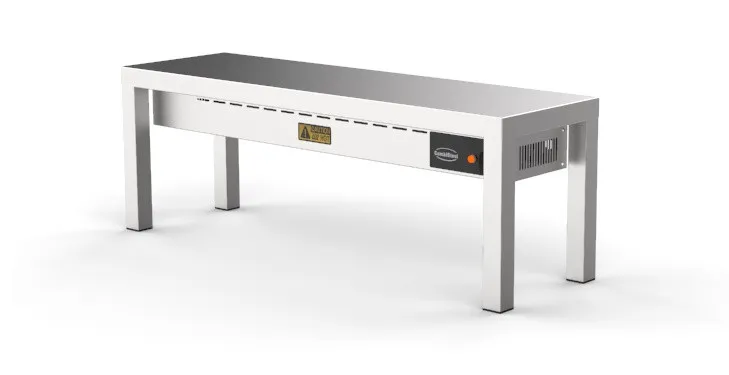 Keramische Verwarmde Tafelplank - 1 Niveau - L 1200 x D 300 mm